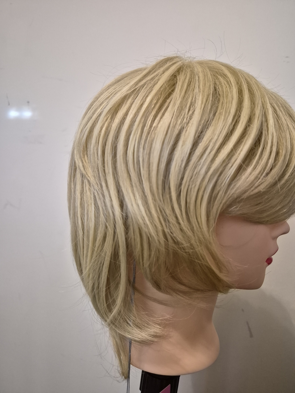 Blonde Short Layered Women's Wig - Natural Look
